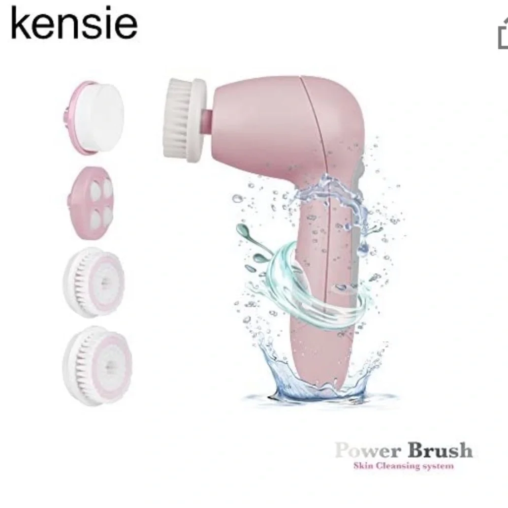 🌿 Kensie Power Brush Skin Cleaning System in shade Coral